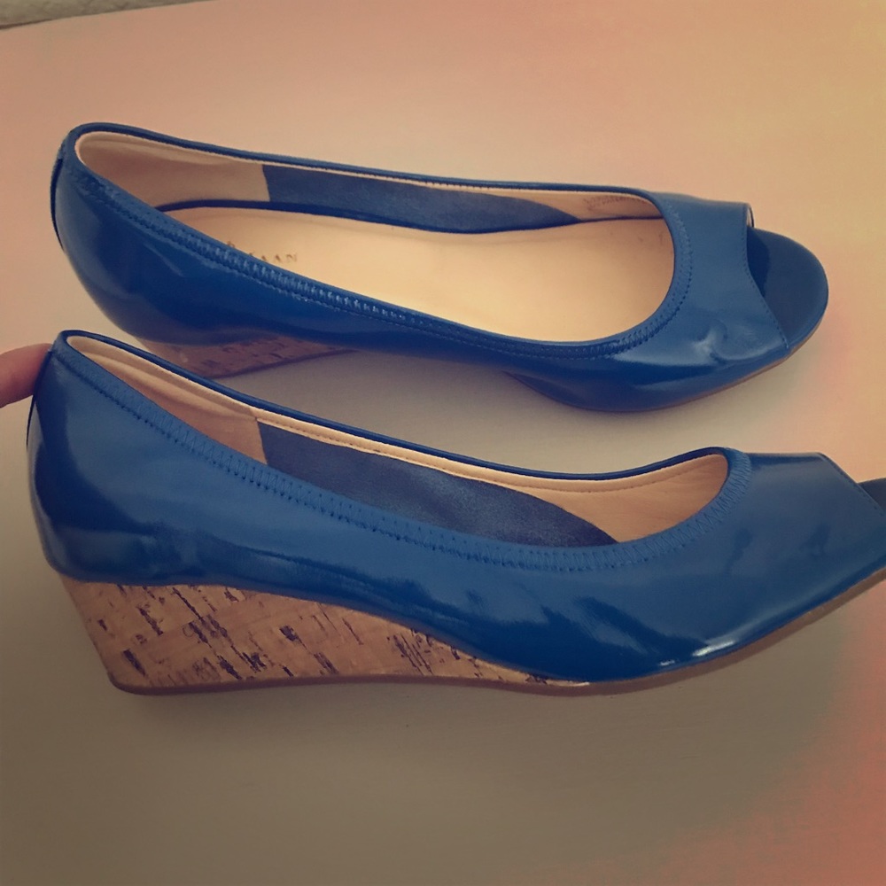 Cole Haan Patent Leather Wedges